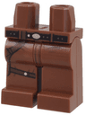 Hips and Legs with SW Gunbelt, Silver Oval Belt Buckle, and Dark Brown Pant Creases Pattern