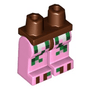 Hips and Bright Pink Legs with Pixelated Zombie Pigman Pattern