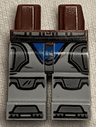 Hips and Light Bluish Gray Legs with SW Mandalorian Dark Bluish Gray Armor Plates Pattern