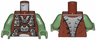 Torso Space Police 3 Spiked Armor Pattern / Sand Green Arms / Sand Green Hands