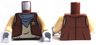 Torso Western Vest with Star Badge and Blue Bandana Pattern / Tan Arms / Light Bluish Gray Hands