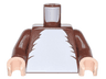 Torso White Fur Chest Pattern / Reddish Brown Arms / Light Nougat Hands