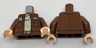 Torso Jacket with Pockets and Badges over Tan Shirt Pattern / Reddish Brown Arms / Light Nougat Hands