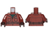 Torso SW Jacket, Pockets, Dark Brown Belt and Dark Green Undershirt Pattern / Reddish Brown Arms / Dark Brown Hands