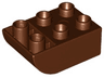 Duplo, Brick 2 x 3 Slope Curved Inverted