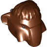 Mammoth Head with Black Rotation Joint Pin with Black Eyes with White Pupils Pattern