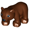 Duplo Bear Baby Cub with Black Muzzle and Square Eyes Pattern