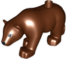 Duplo Bear Adult with Black Eyes and Nose Pattern
