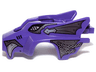 Flywheel Fairing Wolf Shape with Silver Scaled Armor, Chains and Fangs Pattern