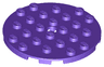 Plate, Round 6 x 6 with Hole