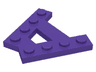 Wedge, Plate A-Shape with 2 Rows of 4 Studs