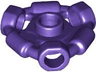 Minifigure, Weapon Holder Ring with 3 Bars and 3 Bar Holes (Ninjago Aeroblade Center) - Open Stud