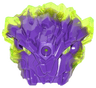 Bionicle Mask of Corruption with Marbled Trans-Neon Green Pattern