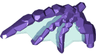 Minifigure Wing Webbed Rocky with Molded Trans-Light Blue Membranes Pattern