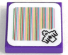 Tile 2 x 2 with Super Mario Scanner Code Bogmire Pattern (Sticker) - Set 71399