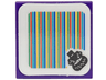 Tile 2 x 2 with Super Mario Scanner Code Wonder Bowser Jr. Pattern (Sticker) - Set 72042