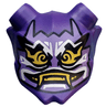 Minifigure, Visor Mask Ninjago Oni with Mask of Hatred with Closed Mouth Pattern