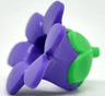 Minifigure, Headgear Head Cover, Costume Flower with Molded Bright Green Bud Pattern