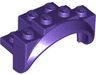 Vehicle, Mudguard 4 x 2 1/2 x 2 with Arch Round, Solid Studs, and Rounded Legs