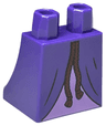 Lower Body, Skirt with Dark Red Rope Ends and Dress with Medium Lavender Center Panel Pattern