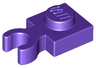 Plate, Modified 1 x 1 with Open O Clip Thick (Vertical Grip)