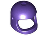 Minifigure, Headgear Helmet Space / Town with Thick Chin Strap - with Visor Dimples (Reissue with Top Dimple)
