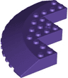 Brick, Round Corner 10 x 10 with Slope 33 Edge, Axle Hole, Facet Cutout