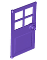 Door 1 x 4 x 6 with 4 Panes and Stud Handle
