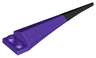 Plate, Modified 1 x 2 with Angular Extension with Molded Flexible Rubber Black Tip Pattern