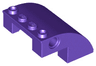 Slope, Curved 4 x 4 x 2 with 4 Studs and Pin Holes