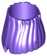 Minifigure, Hair Trolls with Hollow Space Inside Top