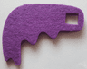 Felt Fabric 7 x 6 Wing Thick with Square Hole