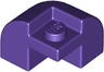Slope, Curved 2 x 2 x 1 1/3 Corner Round with Recessed Stud