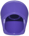 Minifigure, Headgear Headdress with High Front Panel and Ridges Across Top