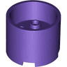 Brick, Round 3 x 3 x 2 with Recessed Center and Axle Hole