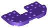 Plate, Round 4 x 8 x 2/3, Raised 2 x 8 and 2 x 2 Cutout
