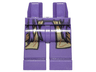 Hips and Legs with Dark Purple Loose Straps and Gold Long Coat Pattern