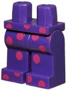 Hips and Legs with Large Magenta Polka Dots Pattern