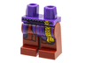 Hips and Dark Red Legs with Yellow Tassel, Dark Purple Robe Ends Pattern