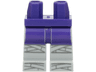 Hips and Light Bluish Gray Legs with Dark Purple Dress End and Dark Bluish Gray Wrappings Pattern