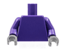 Torso Plain / Dark Purple Arms / Dark Bluish Gray Hands
