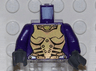 Torso Exo-Force Gold Body Armor with Amulet Pattern / Dark Purple Arms / Dark Bluish Gray Hands