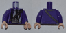 Torso Harry Potter Bus Driver Jacket and Black Tie Pattern / Dark Purple Arms / Light Nougat Hands
