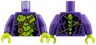 Torso Lime Scale Plates, Medium Nougat Ropes, Gold Chain Links and Medallion Pattern / Dark Purple Arms / Lime Hands