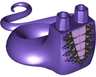 Lower Body, Serpent with Molded Flexible Rubber (Same Color) Tail and Printed Black Scales with Gold Spikes Pattern