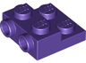 Plate, Modified 2 x 2 x 2/3 with 2 Studs on Side - Solid Bottom Tube