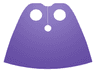 Minifigure Cape Cloth, Very Short - Traditional Starched Fabric