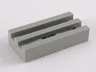 Tile, Modified 1 x 2 Grille without Bottom Groove