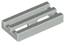 Tile, Modified 1 x 2 Grille with Bottom Groove