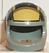 Minifigure, Headgear Helmet Motorcycle (Standard) with SW Black and Yellow Pattern Large (B-wing)